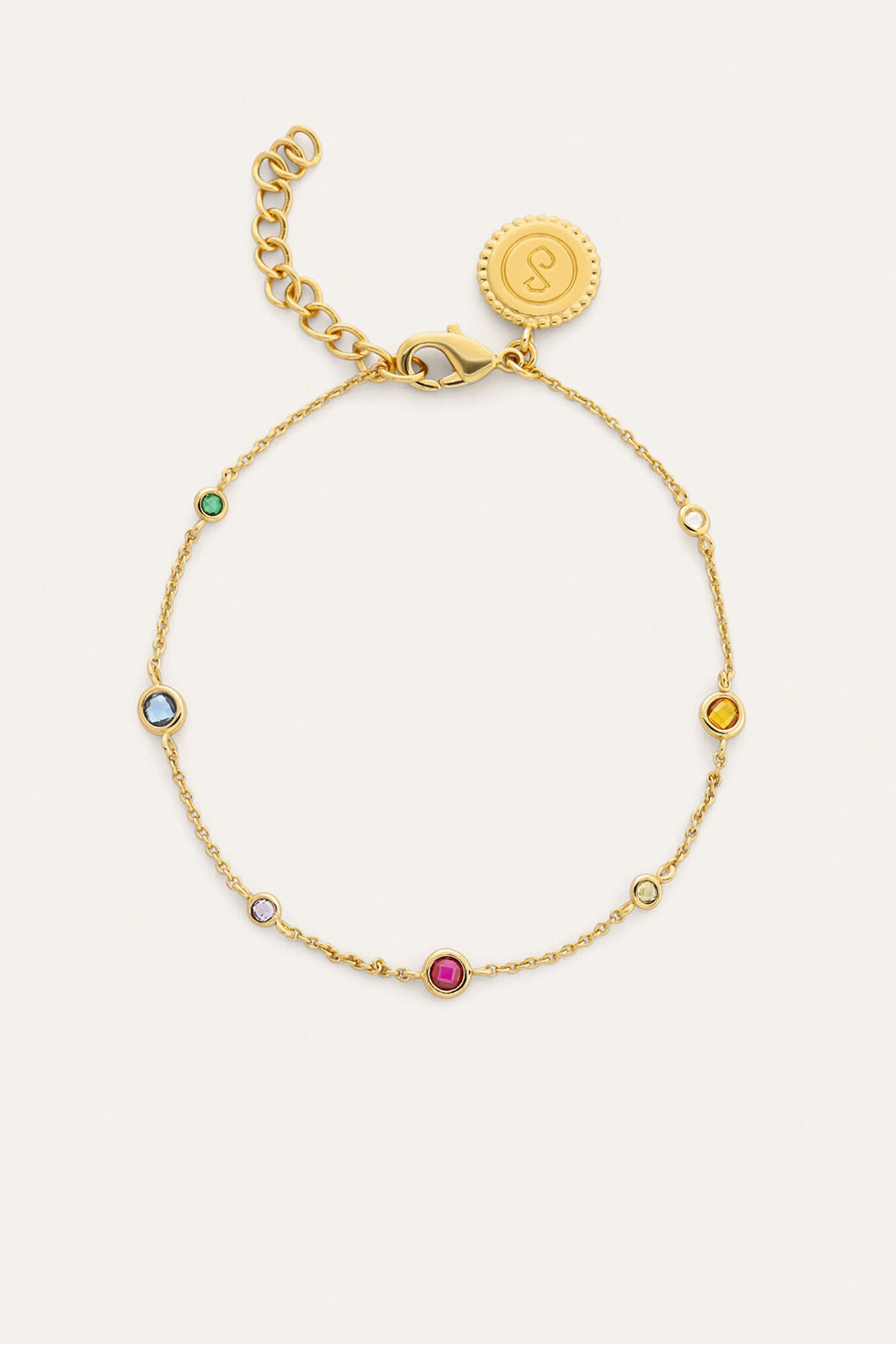 Singularu Pulseira New Orbit Multicolor Banho de Ouro