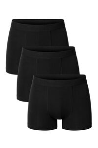 Bread & Boxers Pack de 3 boxers pretos de algodão orgânico