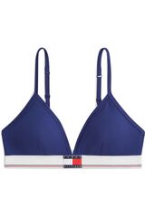 Tommy Hilfiger Soutien triangular canelado azul azul