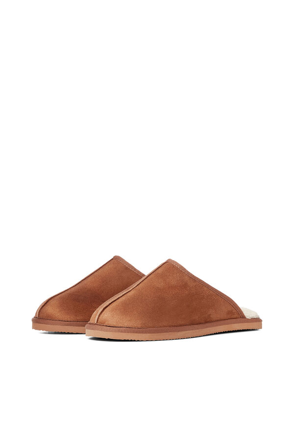 Jack & Jones Chinelos de borrego cru