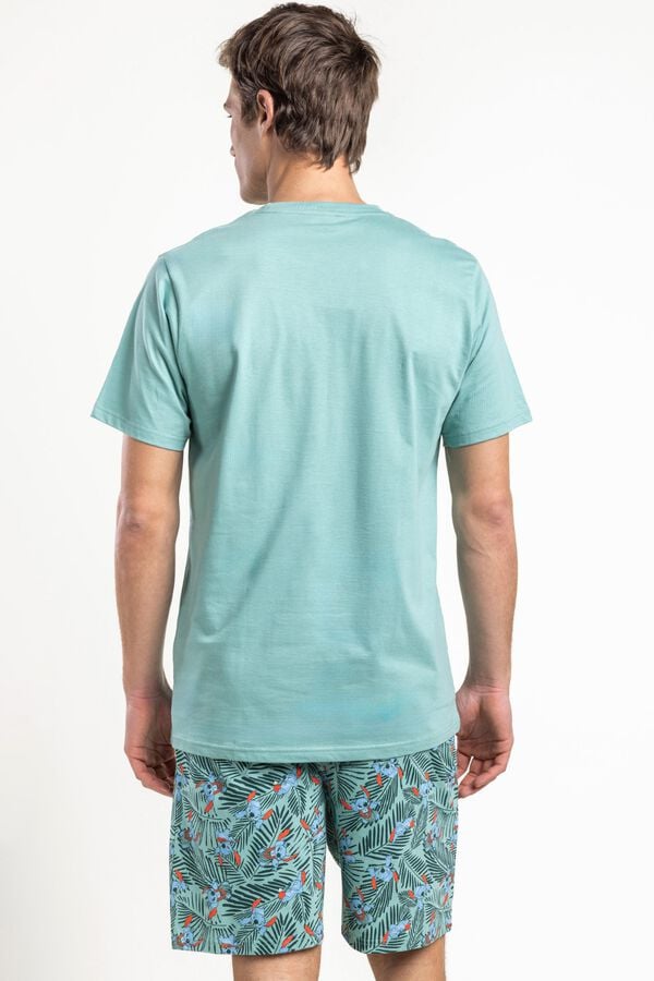 Admas Pijama curto tropical Stich bege