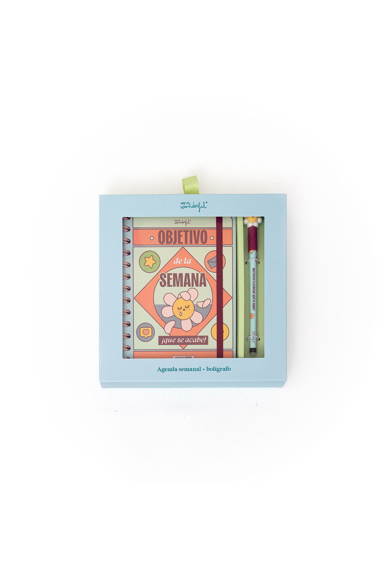 Mr. Wonderful Agenda semanal Small Wonder 2026 + caneta - Meta da semana: acabar logo com isso!