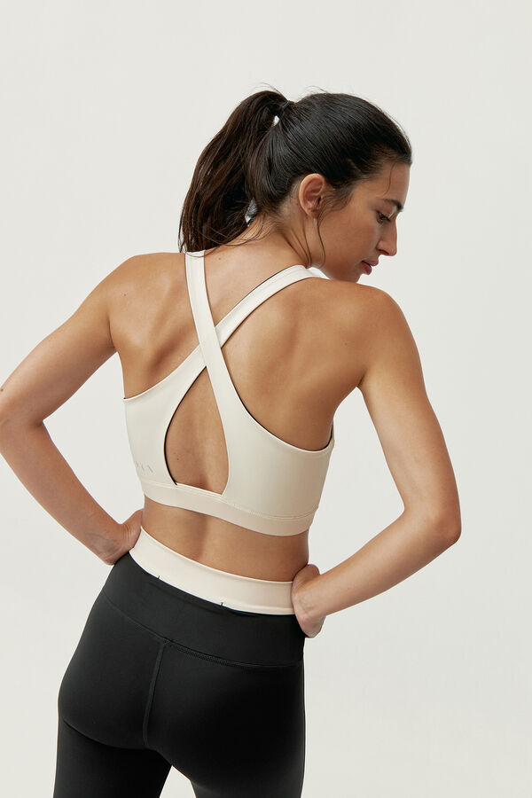 Born Living Yoga Sujetador top deportivo Fiorella negro/blanco&nbsp;&nbsp; negro