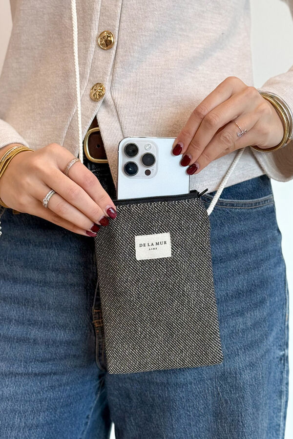 De La Mur Bolsinha para Telem&oacute;vel Sinay cinzento