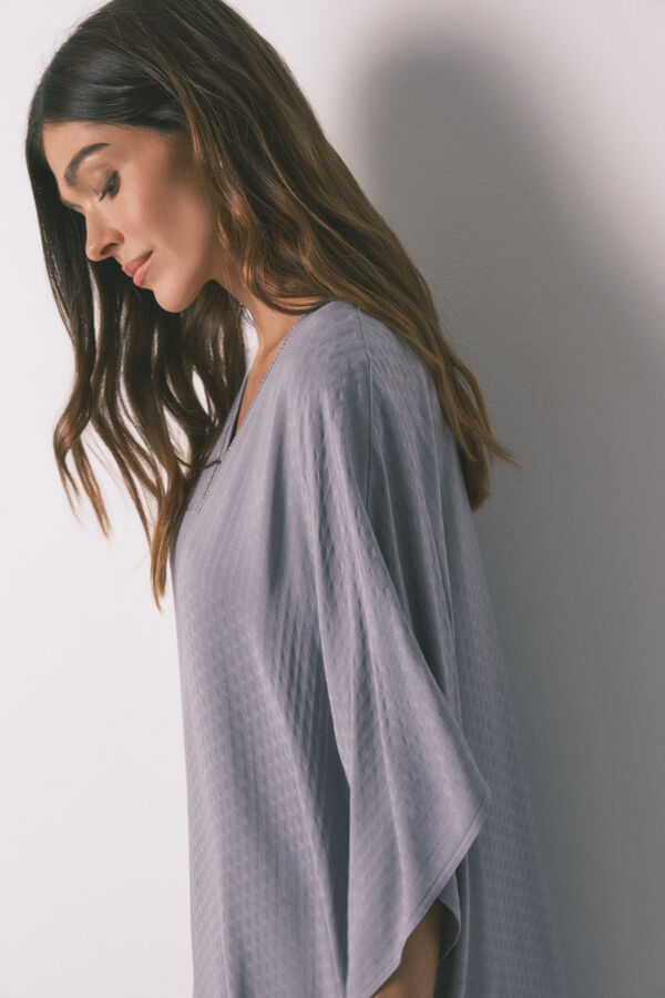 Women'secret Vestido caft&atilde; viscose cinzento cinzento