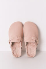 Women'secret Chinelos de quarto de pele rosa rosa