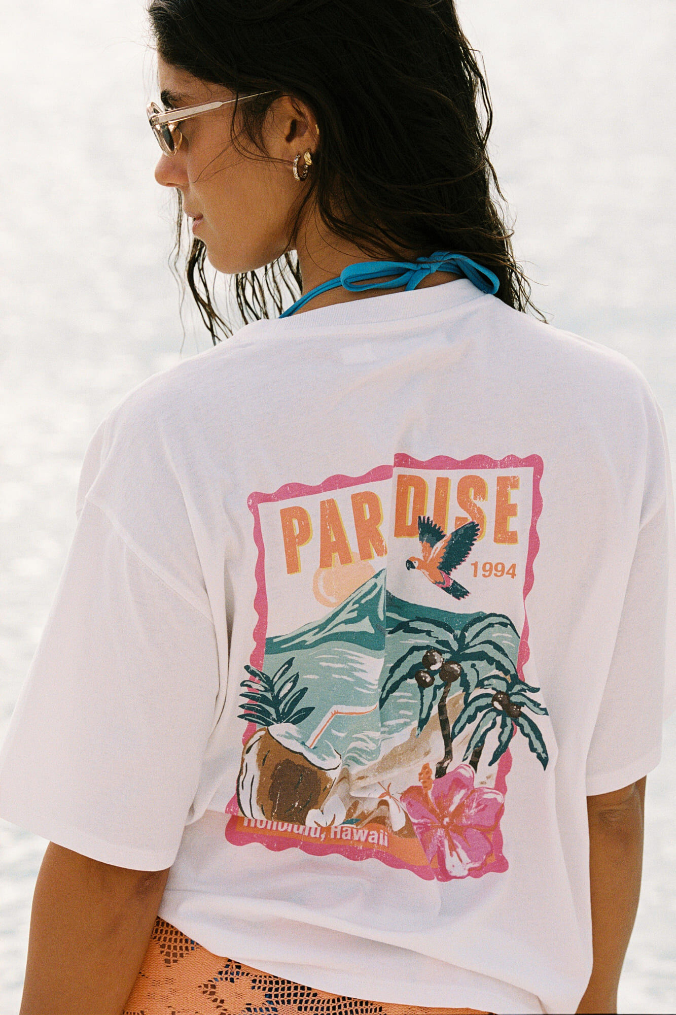 Women'secret Camiseta oversize algod&oacute;n blanca