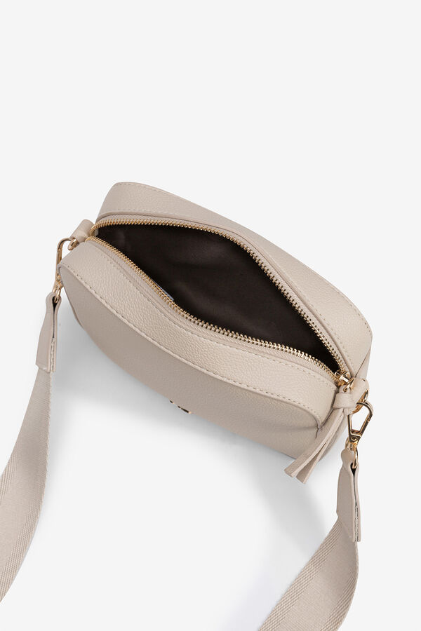Vilanova Bolsa transversal retangular com efeito de couro bege