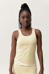 Born Living Yoga T-Shirts Smash Yellow Soft/White printed