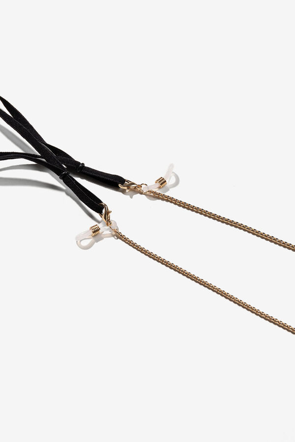 Vilanova Cadena para gafas de acero amarillo