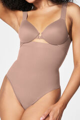 Spanx Seamless Power High-Waisted Shaper Thong nude