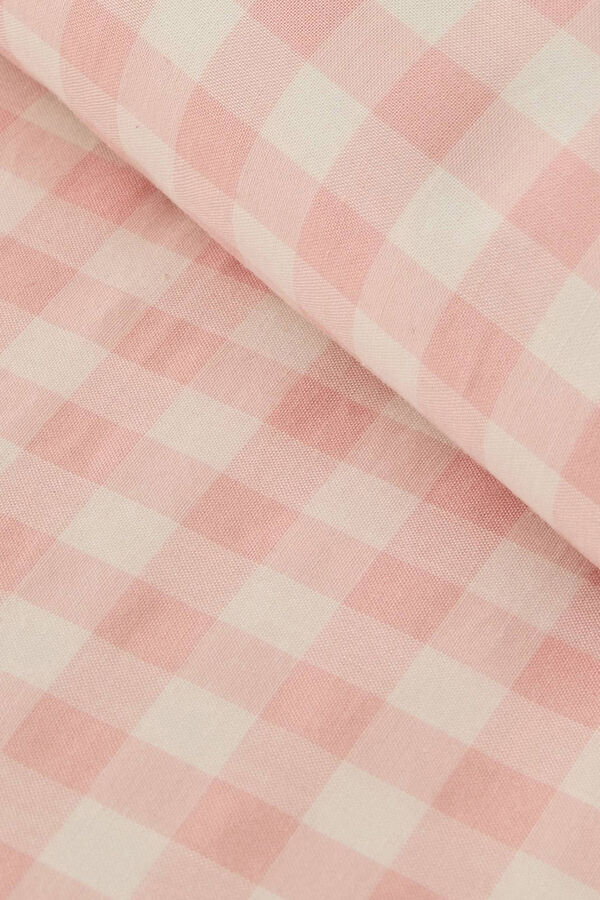Textura Capa de edredom xadrez rosa