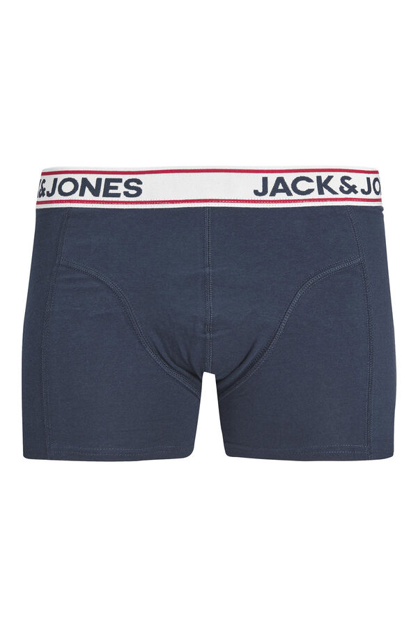 Jack & Jones Pack de 3 b&oacute;xers combinados de algod&oacute;n blue