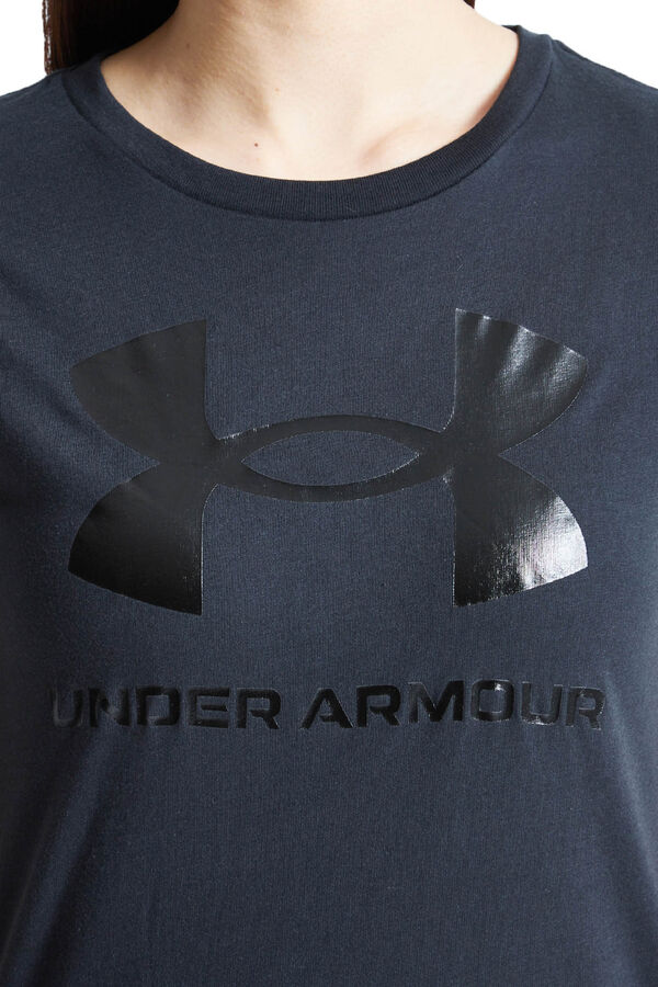 Under Armour Camiseta preta de manga curta preto