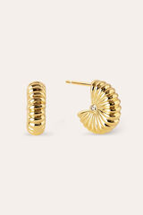 Womensecret Gold Port Bathroom Earrings estampado