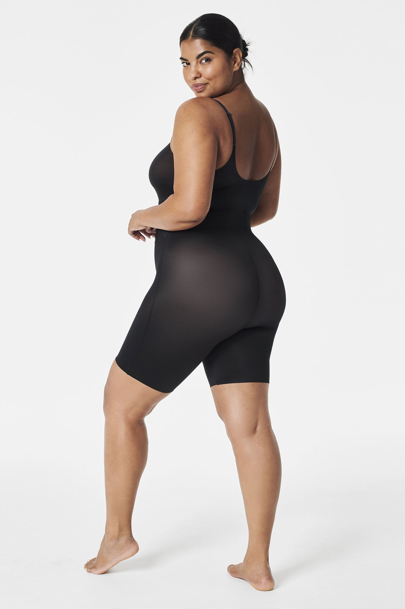 Spanx Shaping-Body in mittlerer Beinl&auml;nge Nude SPANX