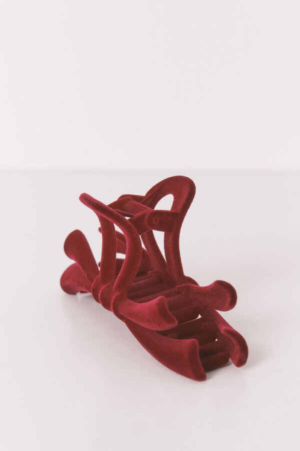Women'secret Mola de cabelo grande com la&ccedil;o bordeaux vermelho