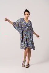 Abbacino Cafetã de mulher de viscose com estampado floral azul azul