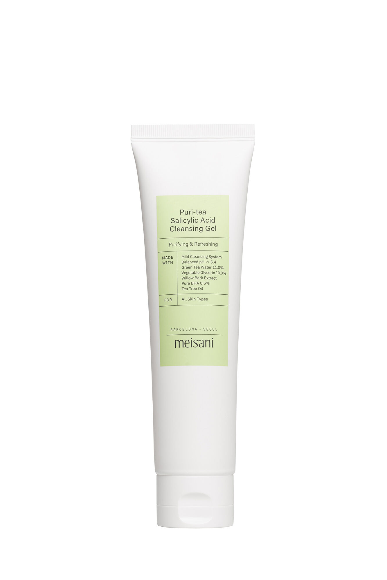 Meisani Gel limpiador facial purificante y refrescante