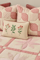 Textura Edredón de patchwork tradicional rosa