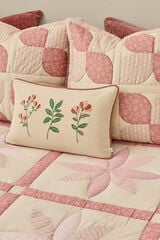 Textura Edredón de patchwork tradicional rosa