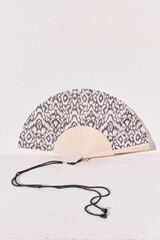 Women'secret Leque estampado bicolor preto e branco preto