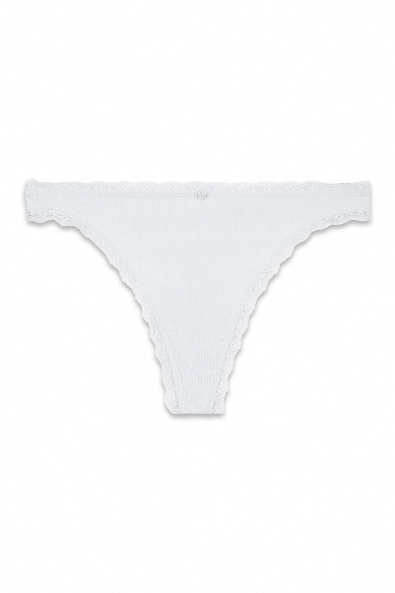Women'secret Tanga tira algod&oacute;n canal&eacute; azul