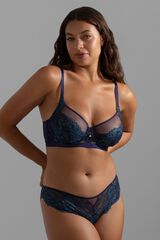 Dorina Cueca Brasileira em Renda Jemma azul