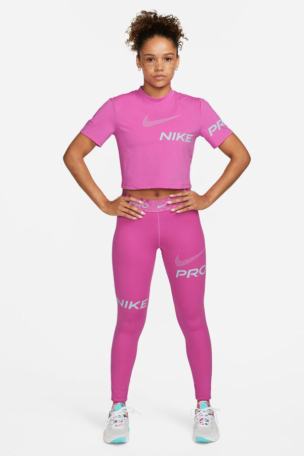 Womensecret Camiseta Nike Crop Dri-fit rose