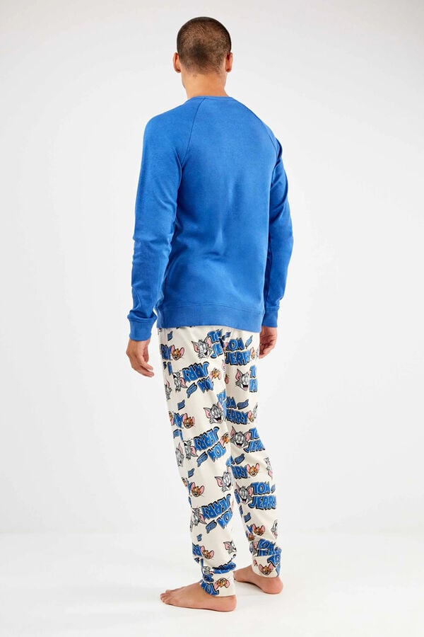 Gisela Conjunto de pijama malha Tom & Jerry azul
