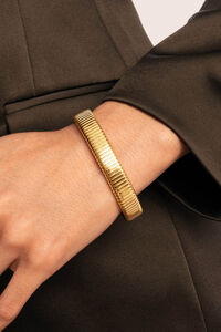 Singularu Big Belt Gold Plated Steel Bracelet