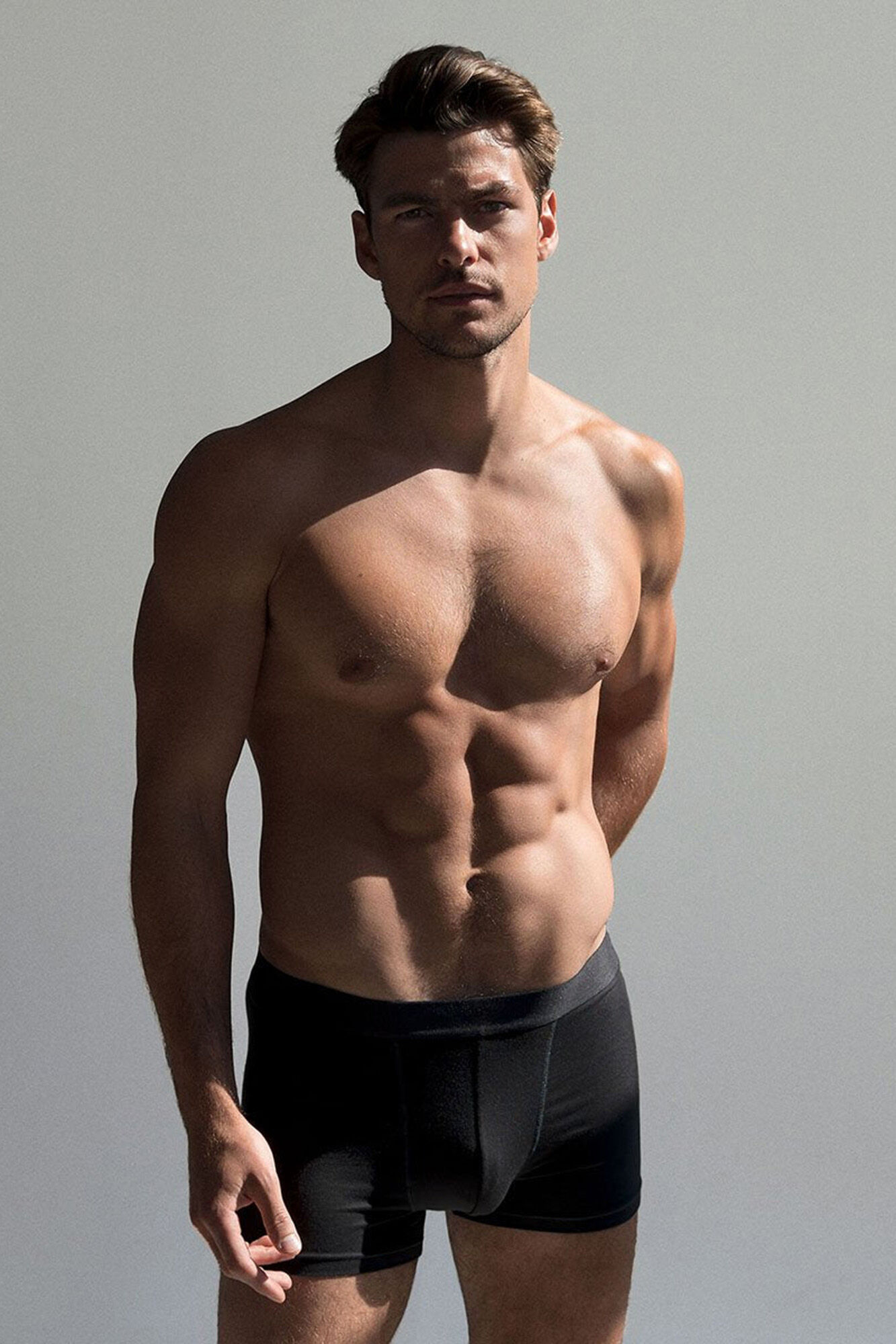 Bread & Boxers Pack de 2 boxers modais el&aacute;sticos ecol&oacute;gicos pretos