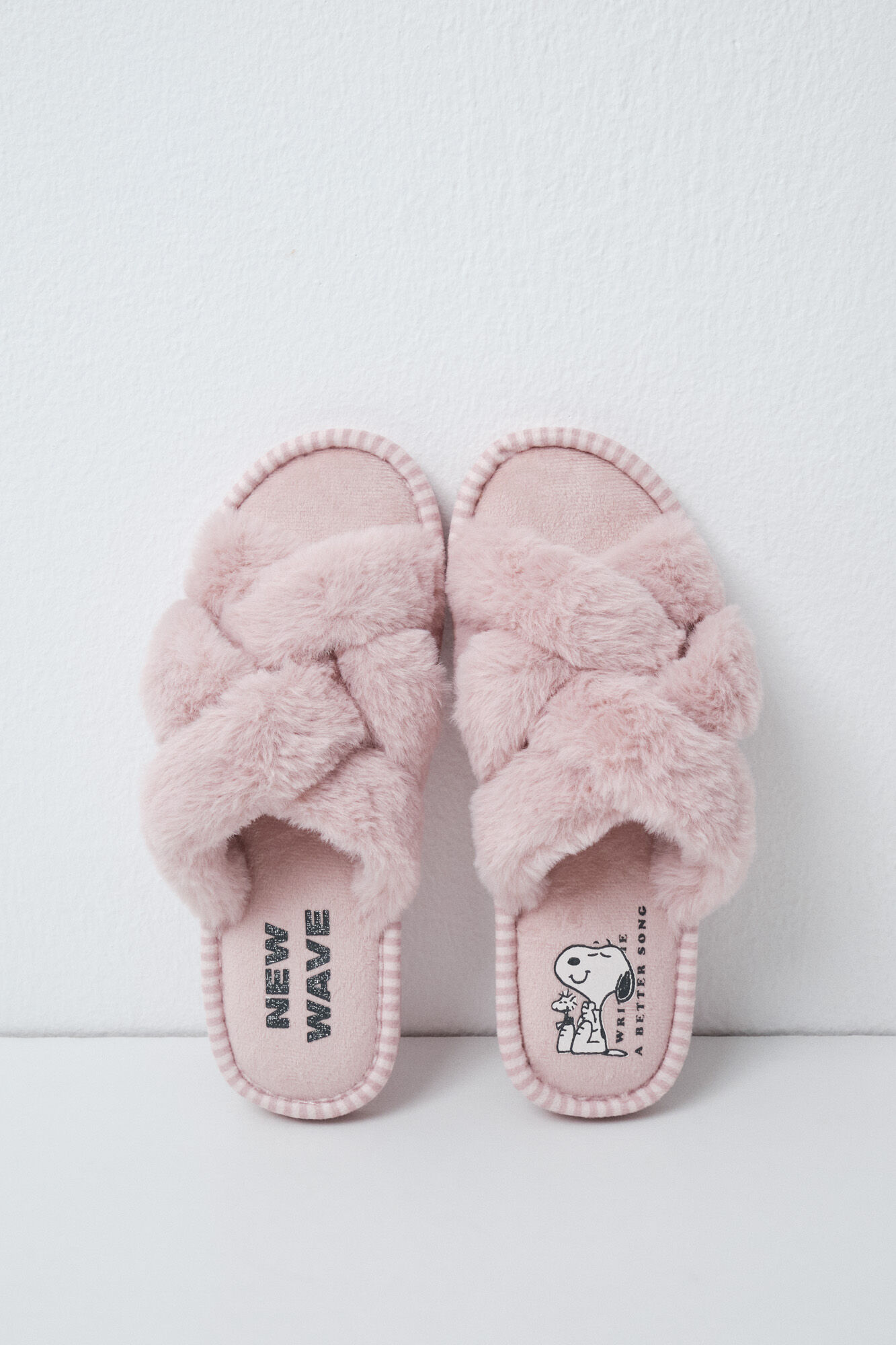 Women'secret Zapatillas casa peluche Snoopy rosa