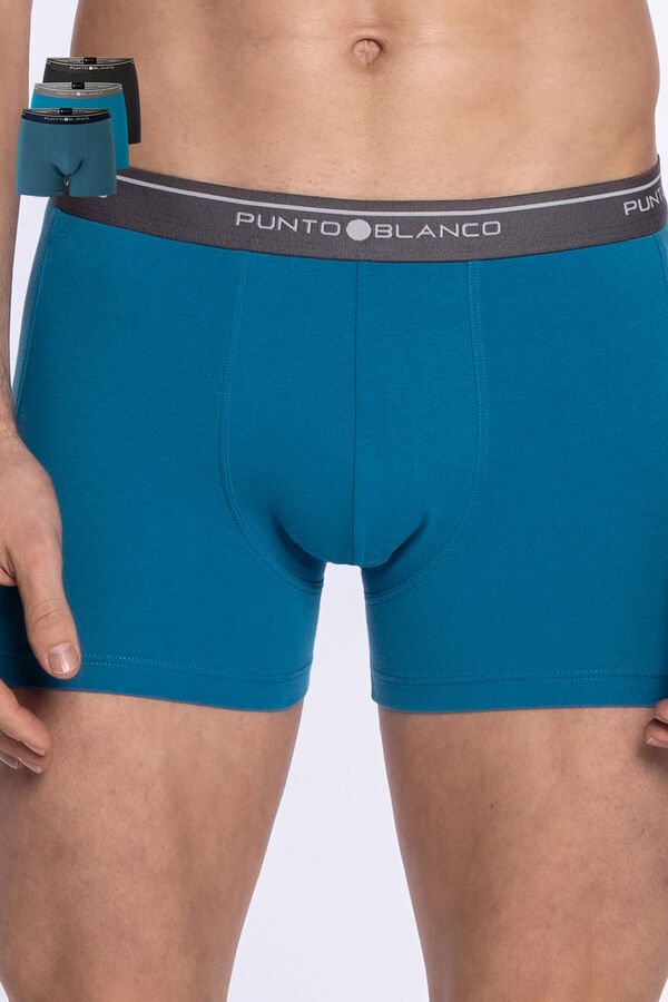 Punto Blanco Pack de 3 boxers algod&oacute;n estampado