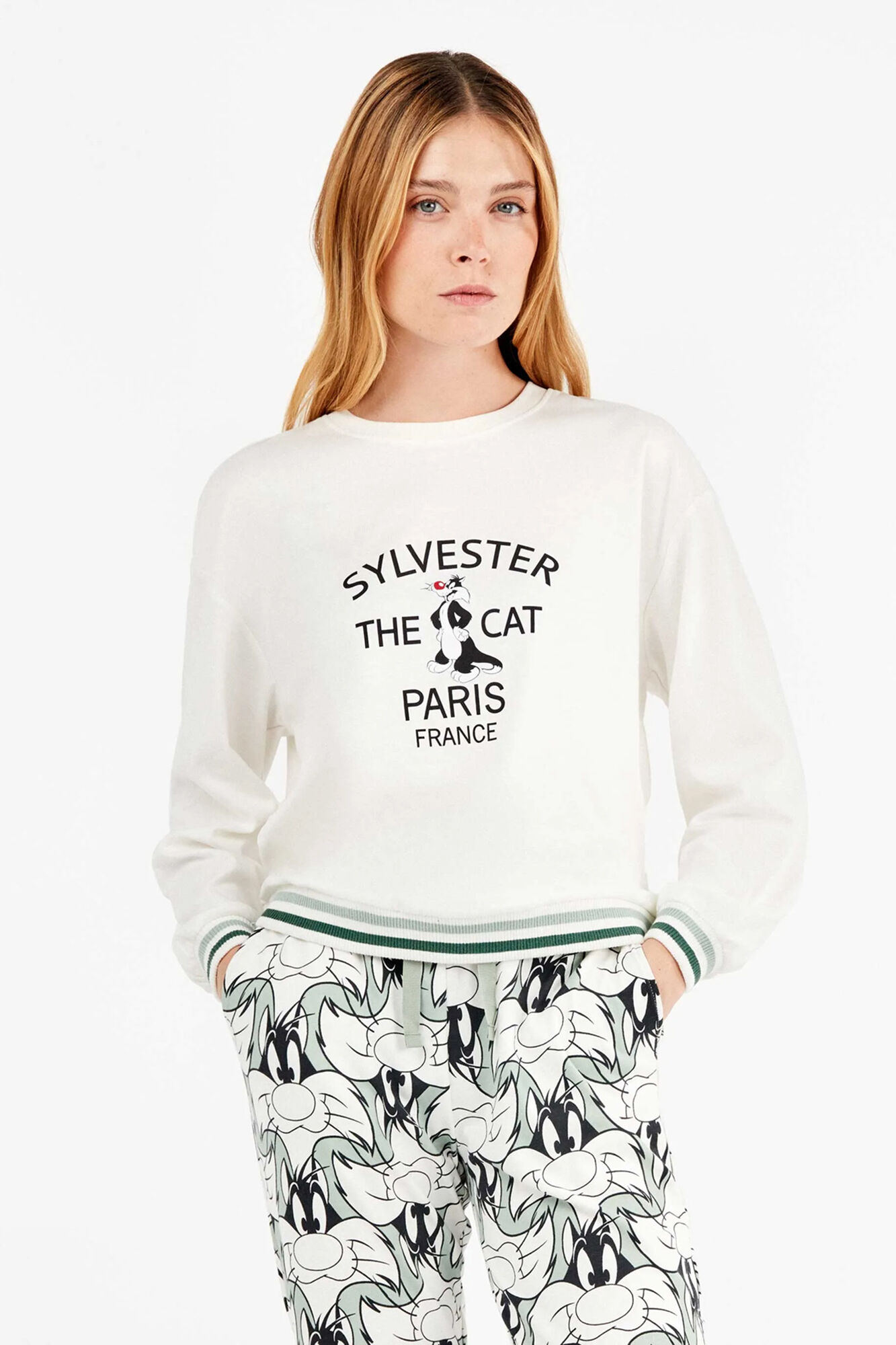 Gisela Conjunto de pijama Sylvester em malha interlock