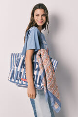 Women'secret Len&ccedil;o estampado de riscas multicolor bege