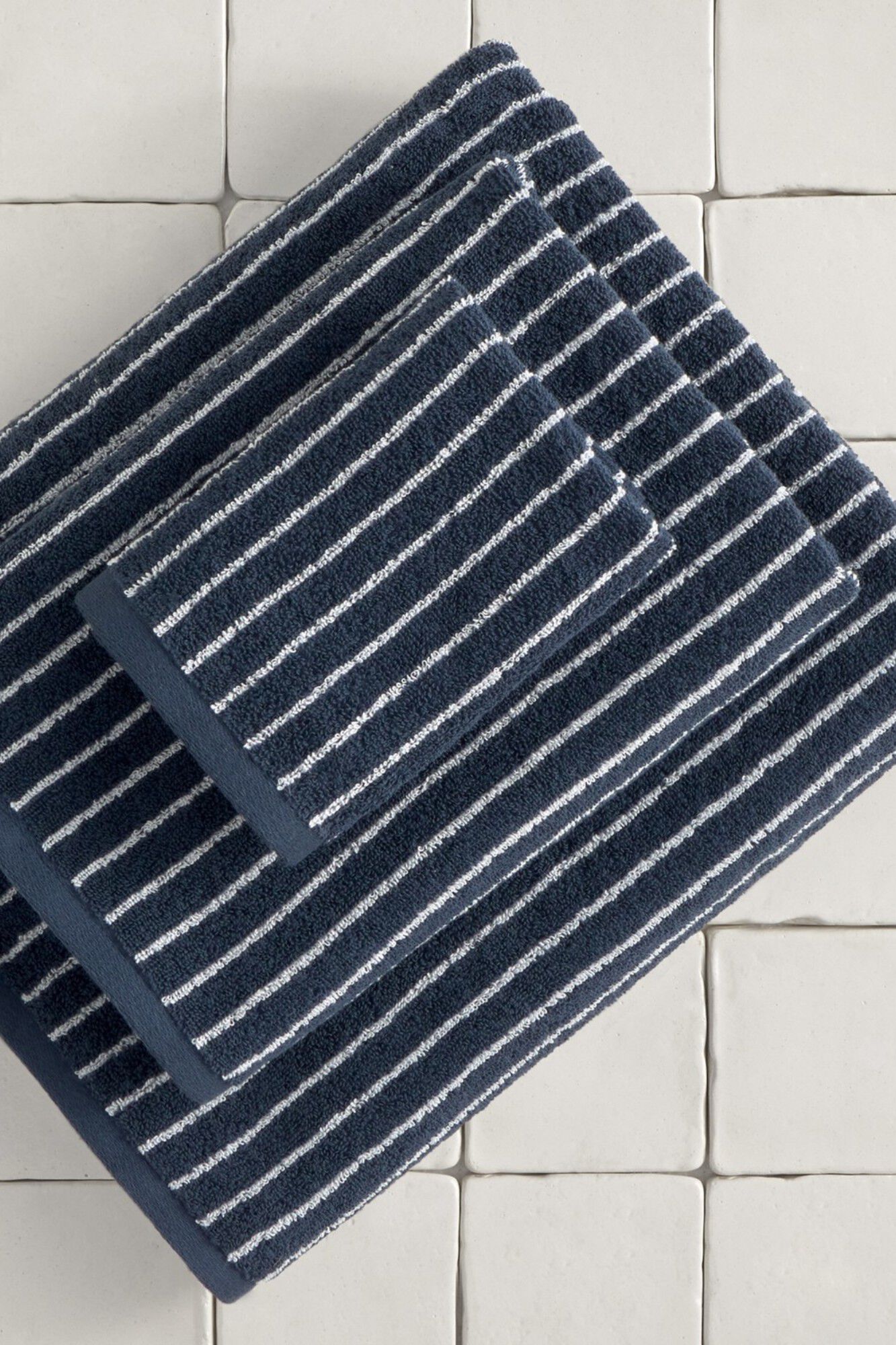 Textura Toalha turca &agrave;s riscas