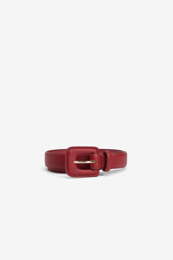 Vilanova Cinto fivela forrada vermelho