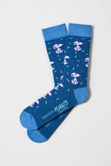 Besocks Calcetines altos Besocks de Snoopy de algodón orgánico color azul azul