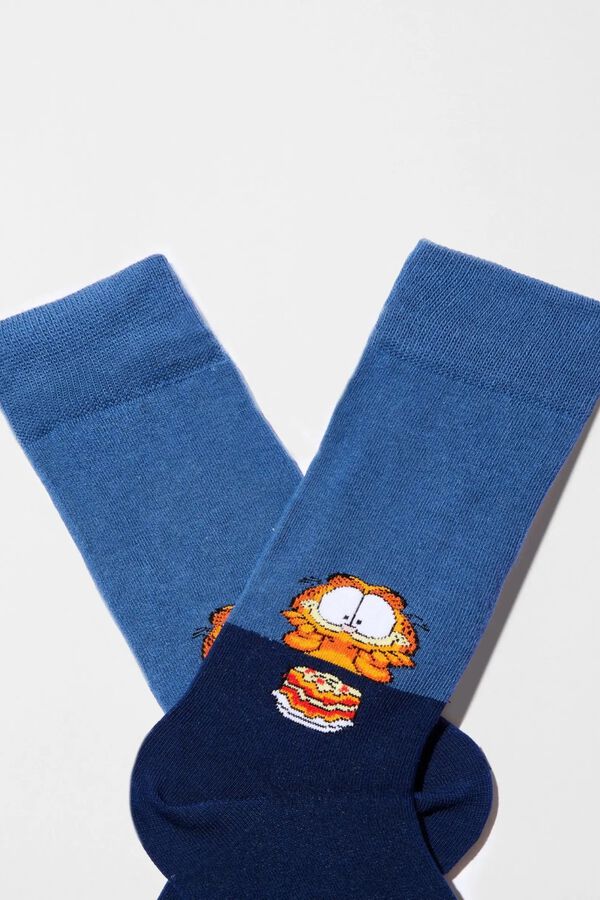 Besocks Meias altas BESOCKS Garfield azul