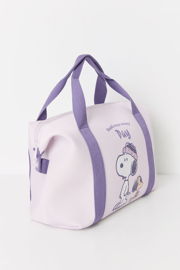 Womensecret Snoopy lilac neoprene travel bag blue