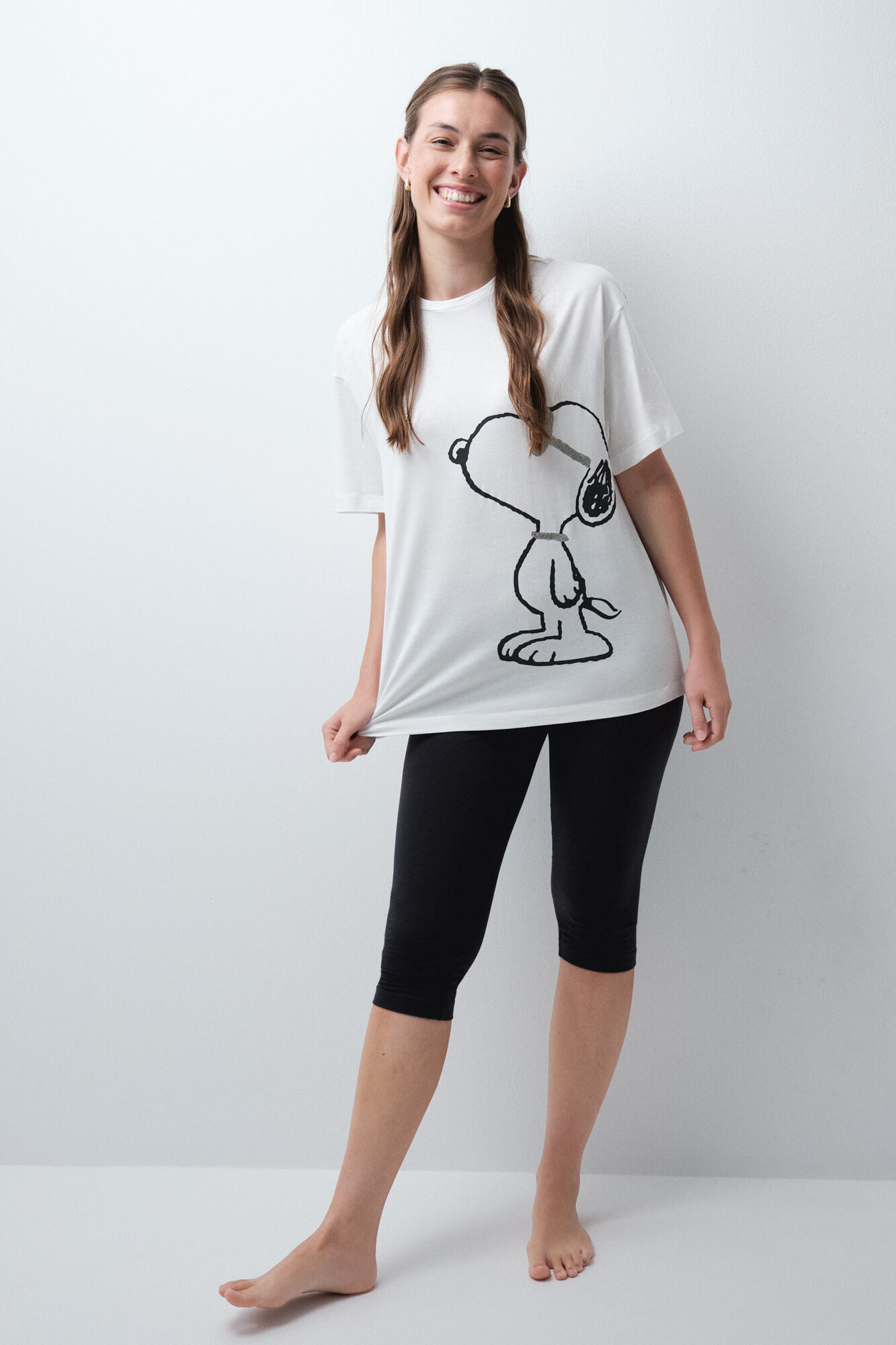 Women'secret Pijama algod&oacute;n Snoopy legging