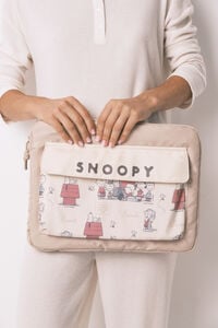Women'secret Gabinete de computador de nylon bege Snoopy
