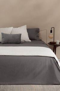 Textura Capa nórdica algodão orgânico. Cama 80-90 cm.