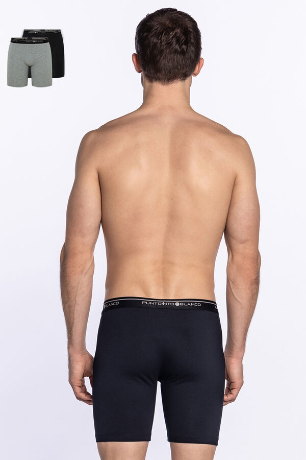 Punto Blanco Pack de 2 boxeadores de ciclismo estampado