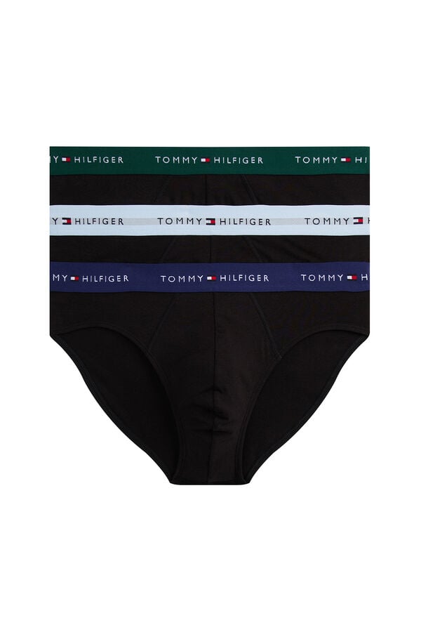 Tommy Hilfiger Pack de 3 Slip Algodón negro