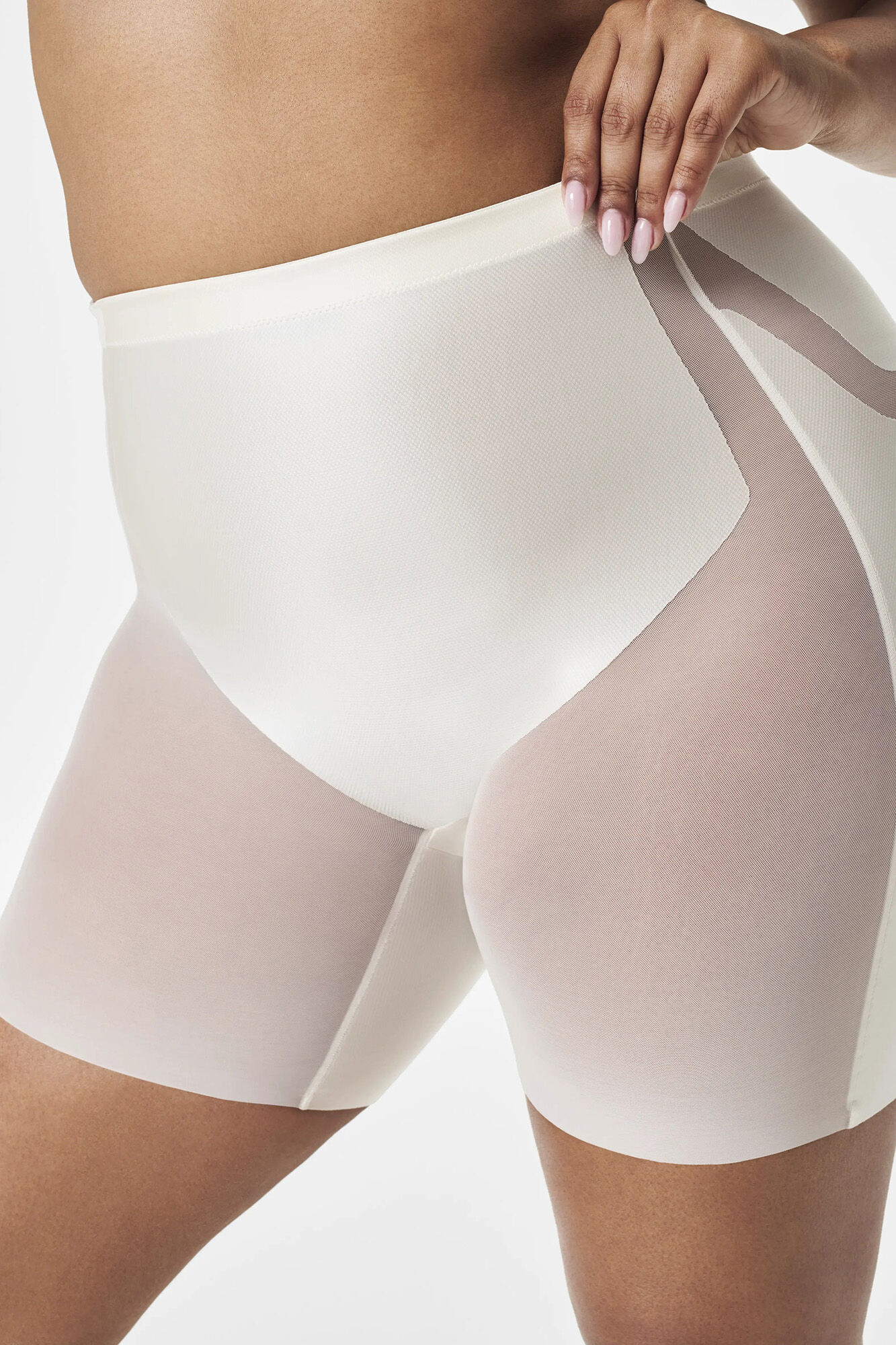 Spanx moldador de cetim e tule