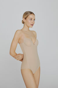 Ivette Bridal Body Ivette Bridal costas descobertas com copas push-up em natural