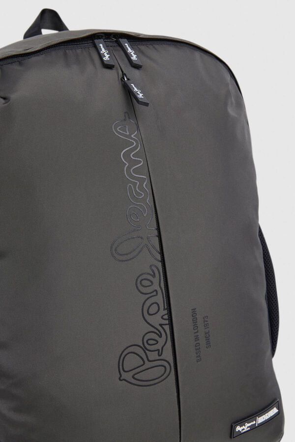 Pepe Jeans Mochila com fecho-éclair central cinzento