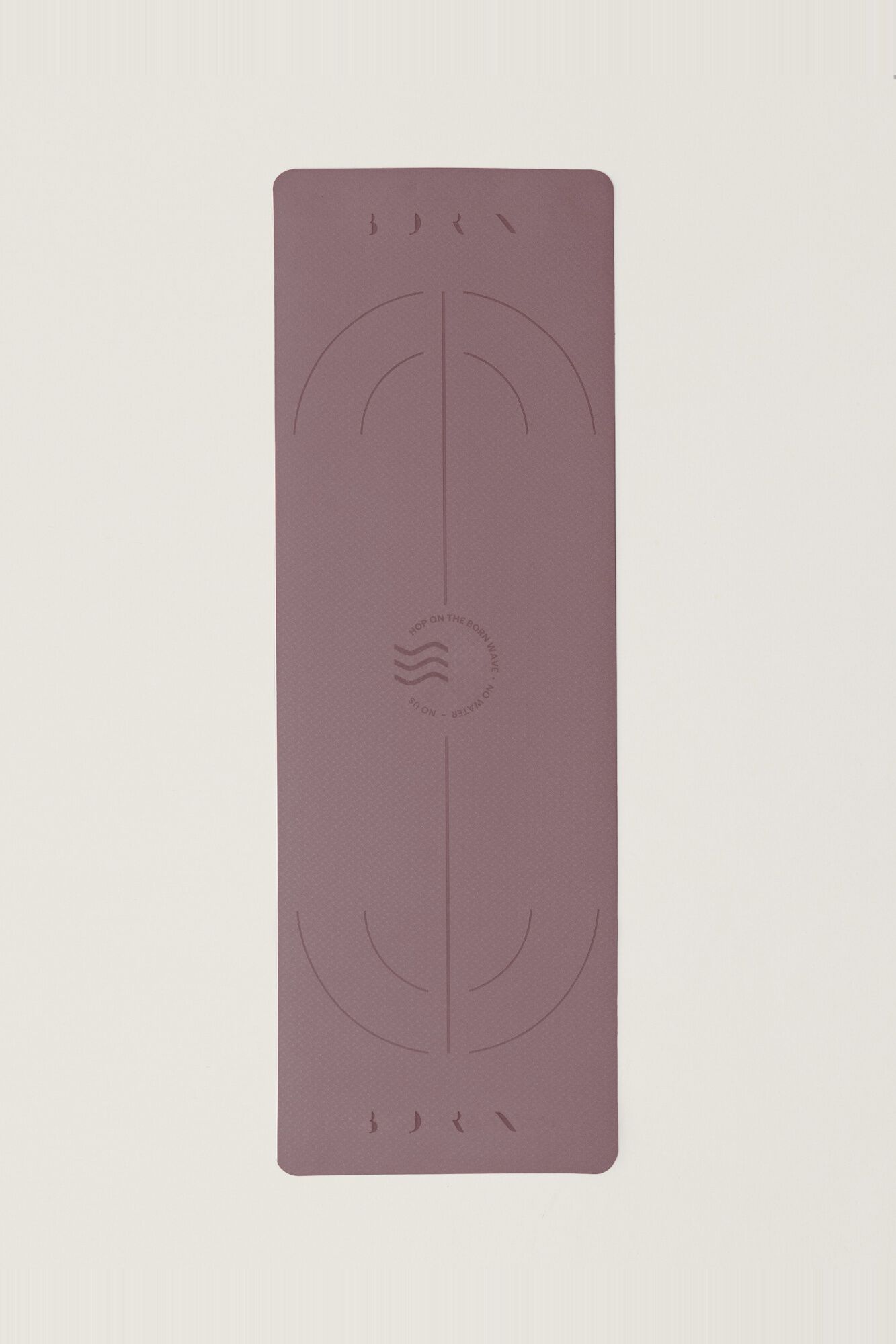 Born Living Yoga Esterilla de madera con dise&ntilde;o ondulado de 6 mm
